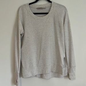 Athleta Coaster Luxe Pullover gray